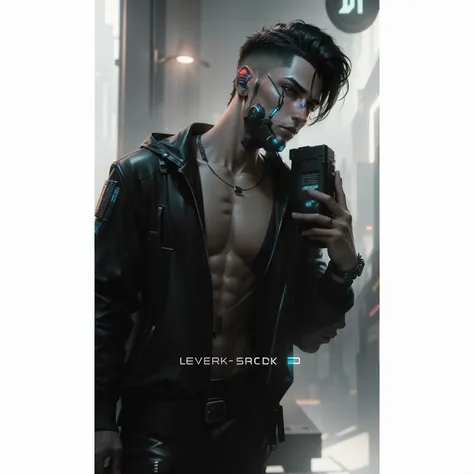 Change background cyberpunk handsome boy, realistic face, 8k, ultra realistic,