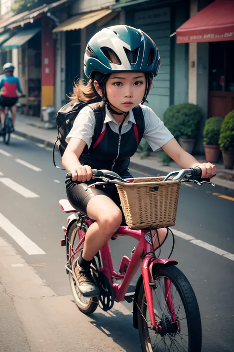 Bicycle & helmet in vietnamese