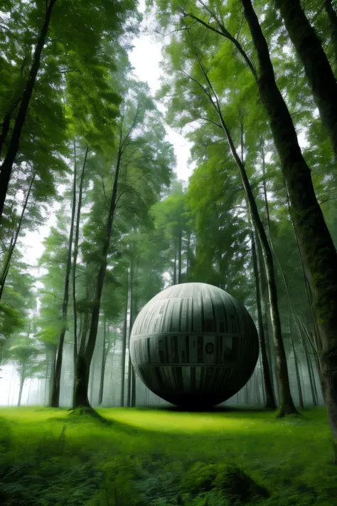 Deathstar in forest