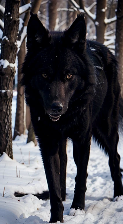 black wolf