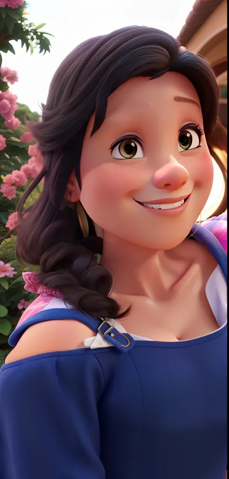 Um mulher estilo disney pixar, alta qualidade, melhor qualidade, em png