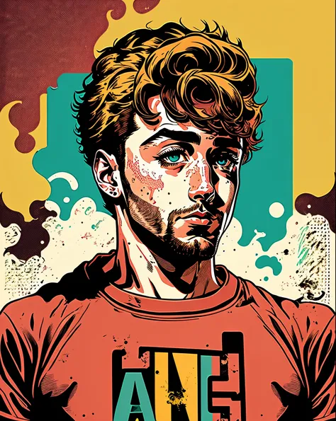 Mac miller poster in comic book style