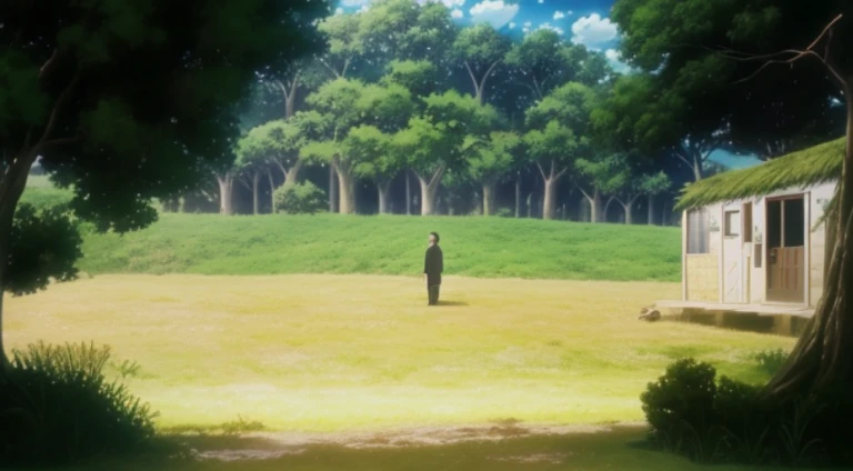 Anime scene of a man and a woman walking in a field, anime scene, Still from TV animation, beautiful anime scenes, Screenshot of the animated movie, Screenshots from the 2012 animation, Today’s recommended anime is still, Kuro anime screenshots, anime movi...