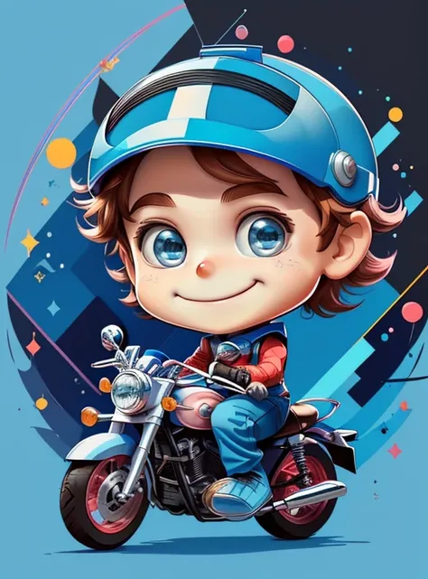 ) ((((cute baby boy with blue motorcycle helmet smiling) ((Mikey)) - Criador: Walt Disney2023) ), ,, ( Walt Disney acolchoamento ,multidimensional geometric wall PORTRAIT, arte, Chibi,
Yang08k, lindo, Colouring,Rose
Primary works, qualidade superior, melho...