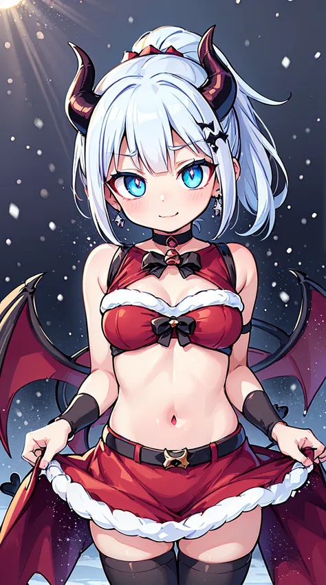 ((( (Winter background), (Snowing), (Christmas theme), (Slutty Santa outfit), ))) BLACKLIGHT, ((NSFW)), ((Medium Boobs)), realistic art, extremely delicate and beautiful, ultra-detailed, (1girl), ((Blue eyes)), floating, detailed light, illustration, dynam...