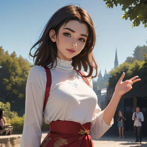 (extremely detailed 8K wallpaper:2), (photo:2), (26 years old Xuan Beautiful girl:2), (gives a lecture to friends:2), Detailed (Face & Eyes), (hyper realistic:1), (Highly detailed:1), (Epic Realistic:1), rim light, (Maximum details:1), Cosy, (body complet:...