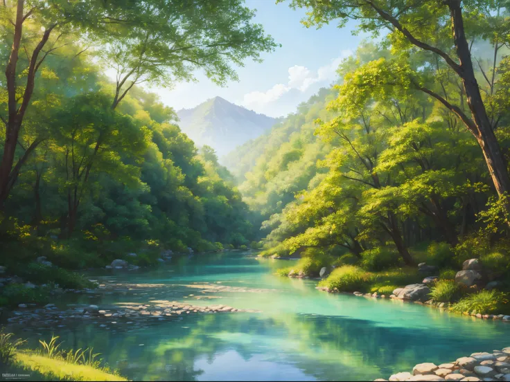 Render a watercolor painting of a dreamy Eden, where soft hues and gentle brushstrokes capture the ethereal fusion of technology and nature in a serene and picturesque setting. enormous tits