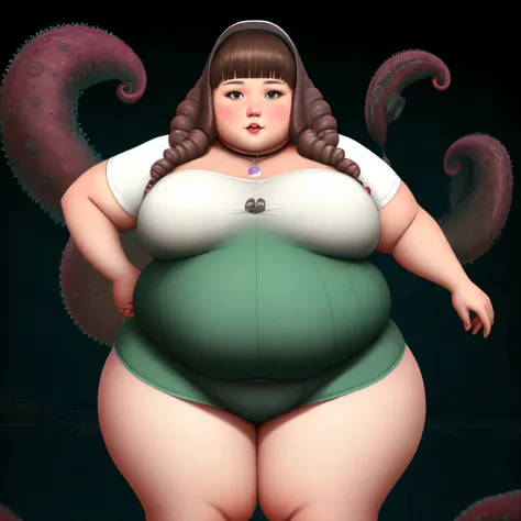 Chubby woman，tentaculata