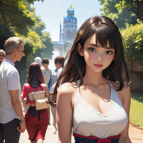 (extremely detailed 8K wallpaper:2), (photo:2), (24 years old Xuan Beautiful girl:2), (gives a lecture to friends:2), Detailed (Face & Eyes), (hyper realistic:1), (Highly detailed:1), (Epic Realistic:1), rim light, (Maximum details:1), Cosy, (body complet:...