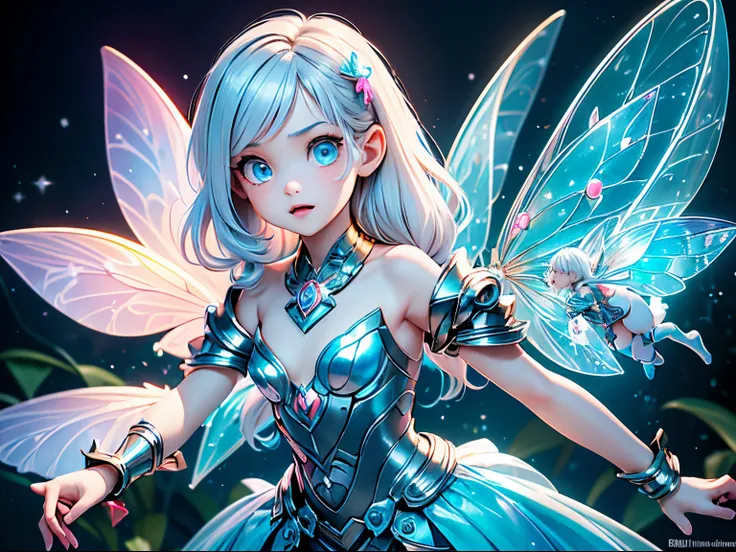 (masterpiece), realistic, cinematic light, (((utopia world, a 10yo girl is playing with fairies in the fairyland))), full body, ...