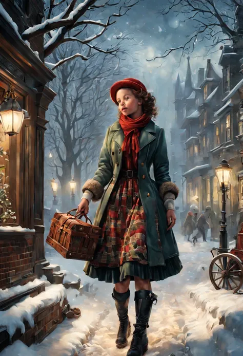 (by Bob Byerley:1.4), winter, intricate, (best quality, masterpiece, Representative work, official art, Professional, unity 8k wallpaper:1.3)