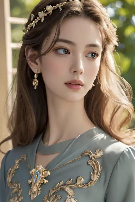 (best quality, 4k, 8k, a high resolution, tmasterpiece:1.2), ultra - detailed, realistic portrait of aristocratic girl, exquisit...