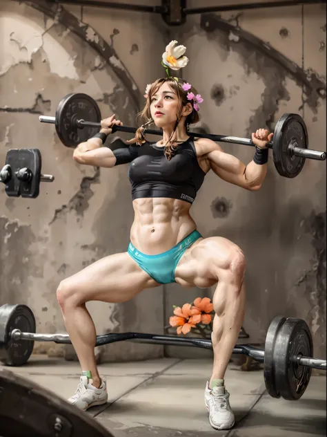 Plumerias on a barbell