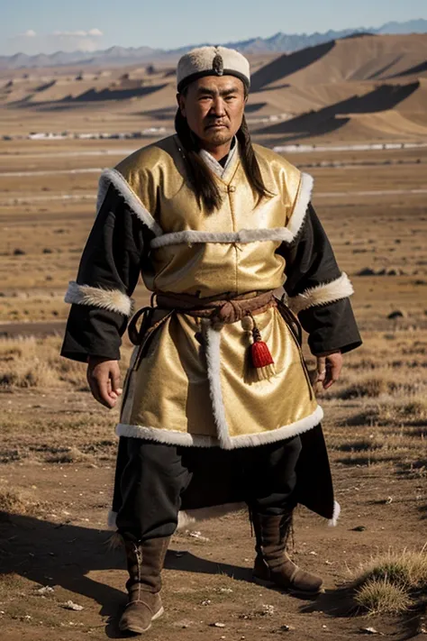 In the harsh Mongolian steppes, Temjin, later known as Genghis Khan