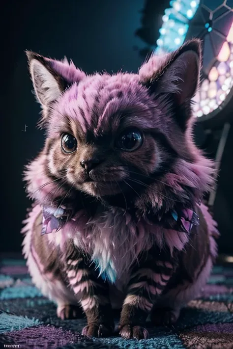 high quality 3 d render hyperrealist very cute multipastel dotted fluffy! tarantula cat hybrid with detailed fluffy wings!!, vray smooth, in the style of detective pikachu, hannah yata charlie immer, dramatic blue light, low angle, uhd 8 k, sharp focus ,