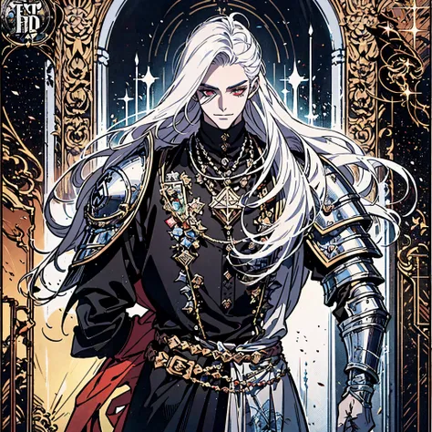 (portraite of a), ((beste-Qualit, hight resolution, ultradetailed), bright colours, ((((1 male)))), grown up, tall muscular guy, wide shoulders, Fantasy, dnd, person, ((4 eyes)), 2 Pairs of eyes, beatiful face, Neat facial features, detailized face, Bright...