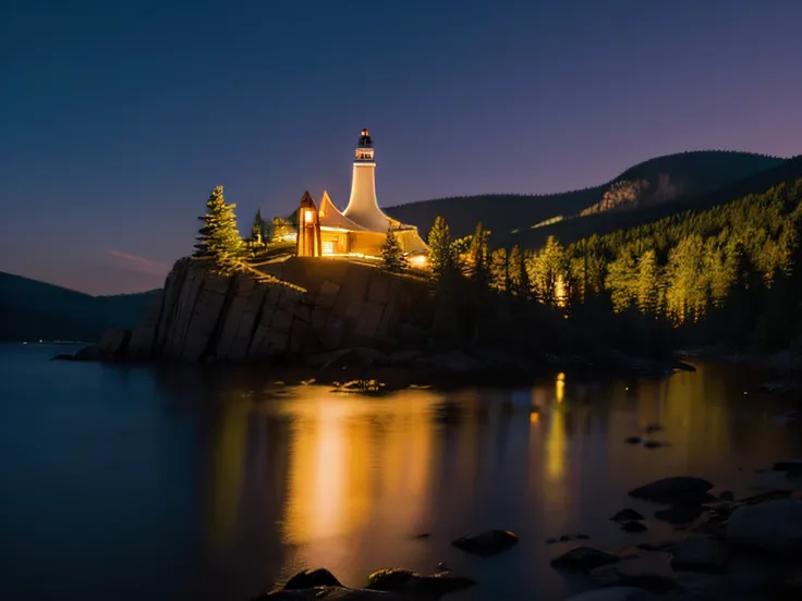 Utopian world，acadia，tmasterpiece，lamplight