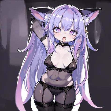 (Ahegao) CYAN hair Girl,Wear black lingerie,bright purple lips,Detailed eyes and face,Long loose CYAN hair,standing in a dark room,Soft lighting,vivid colors,Artistic portrait,High resolution. (SNFW)