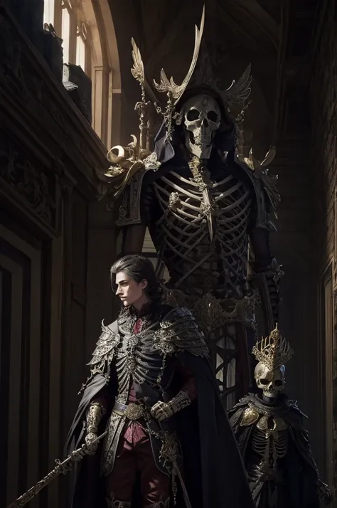 Baroque armor designs, skeleton like