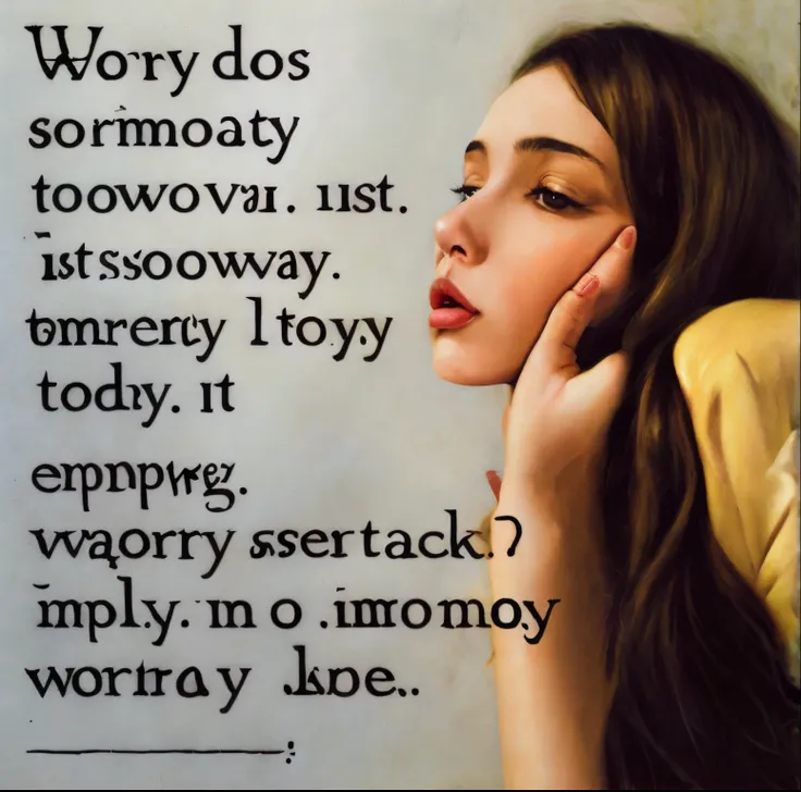 "Worry does not empty tomorrow of its sorrow, it empties today of its strength."