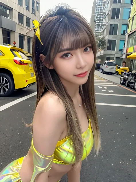 Angelic Very beautiful cute girl,
Beautiful detailed eyes, 
Detailed double eyelids,
(Large eyes:1.3),long eyelashes
See-through bangs,
Sharp Focus,
(beautiful detailed face and eyes:1.5), 
small nose,
small mouth, 
Long straight brown hair, 
happy smiling...