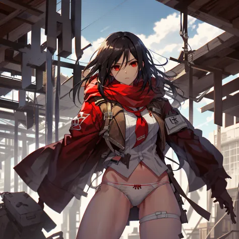 top-quality,tmasterpiece,8K,north african free trade area,Best quality,1 girl in,planning_ackerman,transparent panty,Wet panties,white  panties,red neckchief,skyporn,Brody,Posture with legs apart,action art,aiming at enemy,embarrased face,Shy face,Ruddy ch...