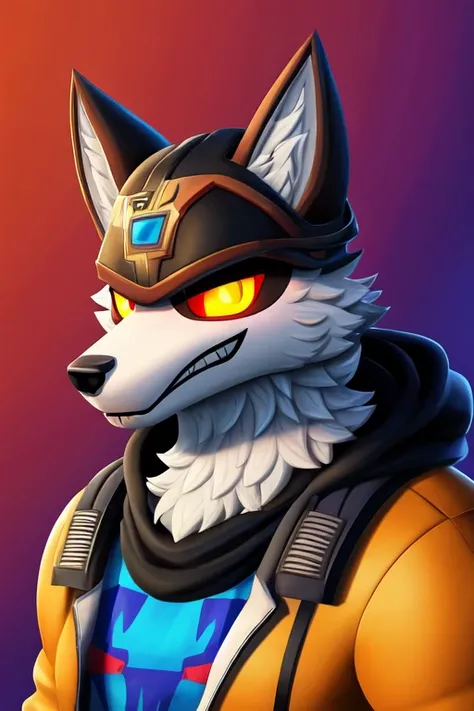 ((best quality)), ((master part)), (circunstanciado), rosto perfeito
Burning Wolf furry fortnite skin