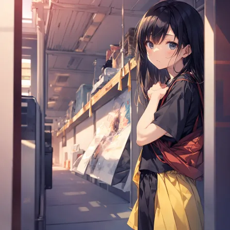 of the highest quality, Ultra-detailed, anime moe art style,Best Anime 8K Konachan Wallpapers,Pixiv Contest Winner,Perfect Anatomy, (Draw a girl sleepily walking to school. ),BREAK, 1girl in, (Solo,Lori,child,13years:1.3),a junior high school student, Andr...