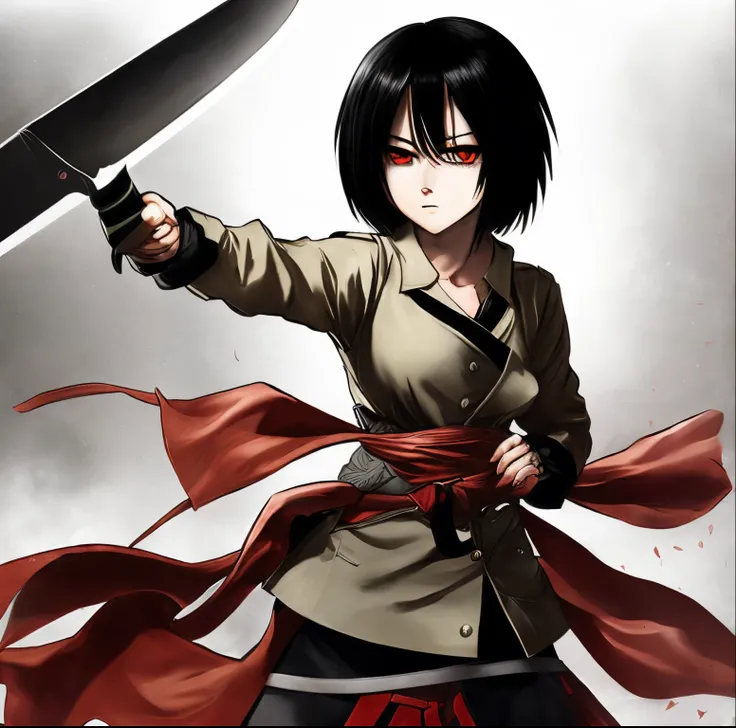 mikasa ackerman mixed with knives chau