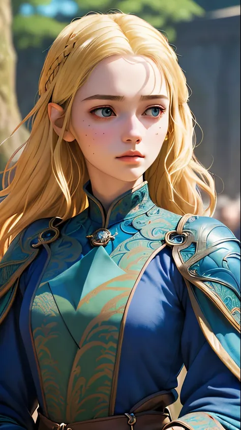 (Best Quality, masutepiece, Perfect face, Beautiful and aesthetic:1.2, Colorful, Dynamic Angle, highest detailed face)game of thrones, 20-year-old woman with dragon mother, Blonde, Dark theme, High contrast, 35 mm, Bokeh, 9:16, (Intricate details, hyperdet...