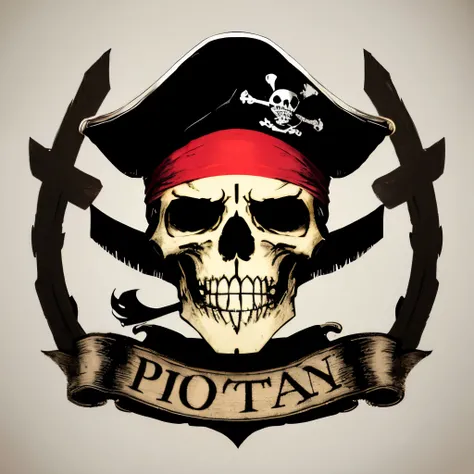 Pirate flag, with a stylized A