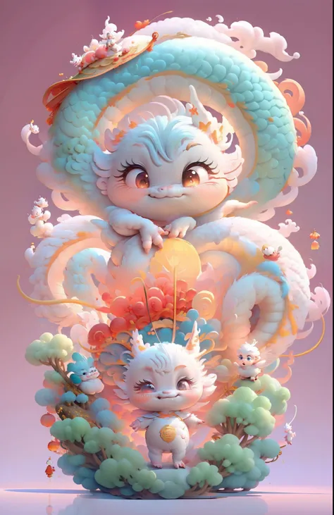 (Masterpiece), (Best Quality), (Ultra Detailed), (Full Body: 1.2), Super Cute, Baby, Pixar, one Dragon Baby in Pajamas, (((Chinese Classics))), Bright Big Eyes, Fluffy, Smiling, Delicate and Delicate, Fairy Tale, Incredibly High Detail, Pixar Style, Bright...