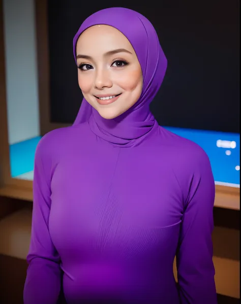 hijab malay girl, masutepiece, high quality, uhd 32k, realistic face, realistic skin feeling , a japanese lady, 8 years old, lit...