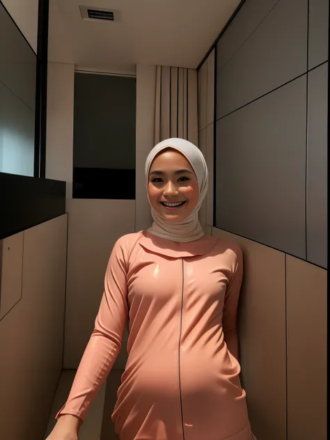 HIJAB MALAY GIRL, masutepiece, High quality, UHD 32K, Realistic face, Realistic skin feeling , A Japanese Lady, 8 years old, Little Girl, Very cute and baby-like face, Womens Competition One-Piece Swimsuit, Sitting, itting open legs, Spread Leg, (((facials...