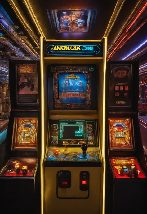 A photo of a vintage Pac-Man arcade machine,Ready Player One,Appearance-wise, Halliday is often described as having a gangly frame, with messy hair, and typically dressed in a vintage style that echoes his obsession with the past. In his digital avatar for...