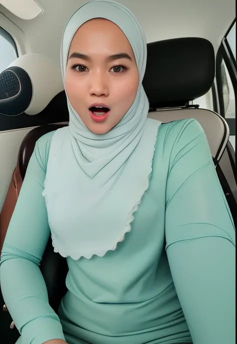 HIJAB MALAY GIRL, masutepiece, High quality, UHD 32K, Realistic face, Realistic skin feeling , A Japanese Lady, 8 years old, Little Girl, Very cute and baby-like face, Womens Competition One-Piece Swimsuit, Sitting, itting open legs, Spread Leg, (((facials...