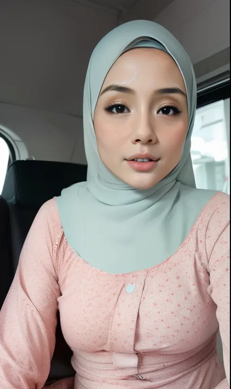 hijab malay girl, masutepiece, high quality, uhd 32k, realistic face, realistic skin feeling , a japanese lady, 8 years old, lit...