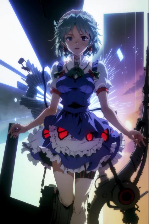 touhou izayoi sakuya evangelion anime style