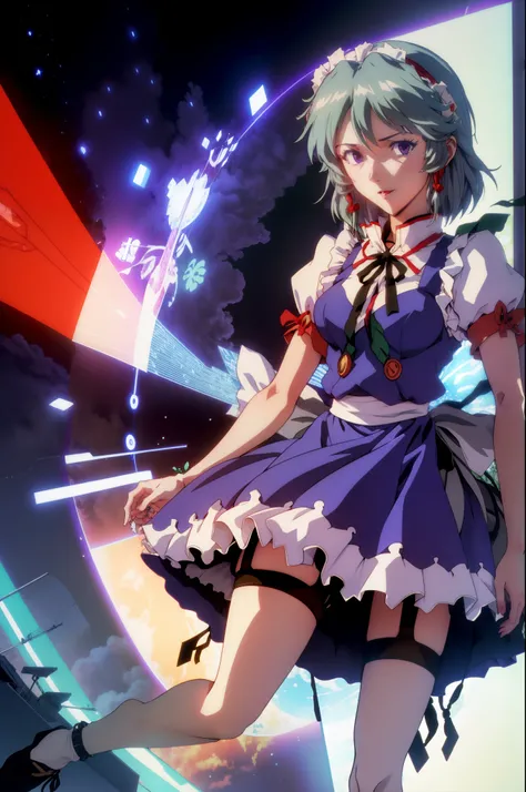 touhou izayoi sakuya evangelion anime style