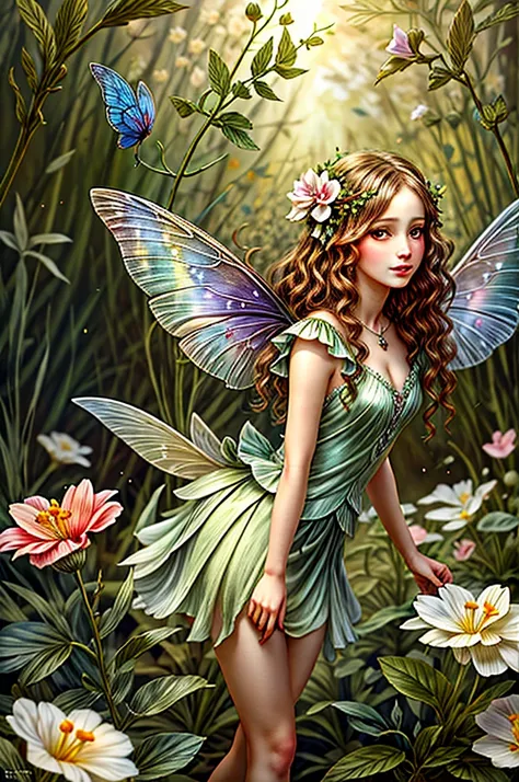 ((masterpiece, best quality,edgquality)), 
edgfae,flower fairy, a fairy with a flower in her hand ,drawn in edgfae style,wearing...