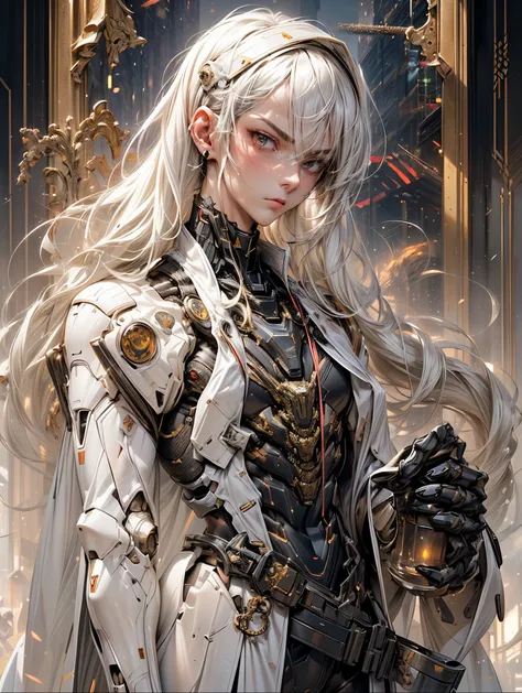 (((An epic and visually stunning digital anime masterpiece featuring a sylphlike masculine ((male:1.5)) decorated military soldier angel clad in a sleek yet tactical armored yet decorated military trench coat:1.2))), (((flat masculine male chest:1.5, mecha...