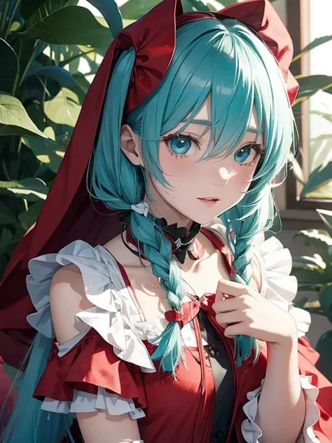 miku hatsune,10yaers old,Little Red Riding Hood,Play party