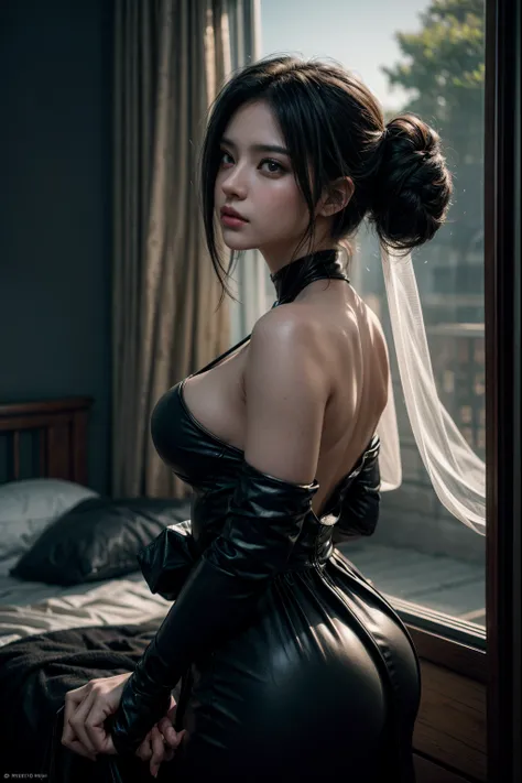 "Generate a breathtaking 4K portrait in an anime style, inspired by the artistic nuances of Artgerm and Greg Rutkowski. Capture a medium shot glamour portrait with meticulous attention to detail and intricacy. Employ cinematic techniques such as the rule o...