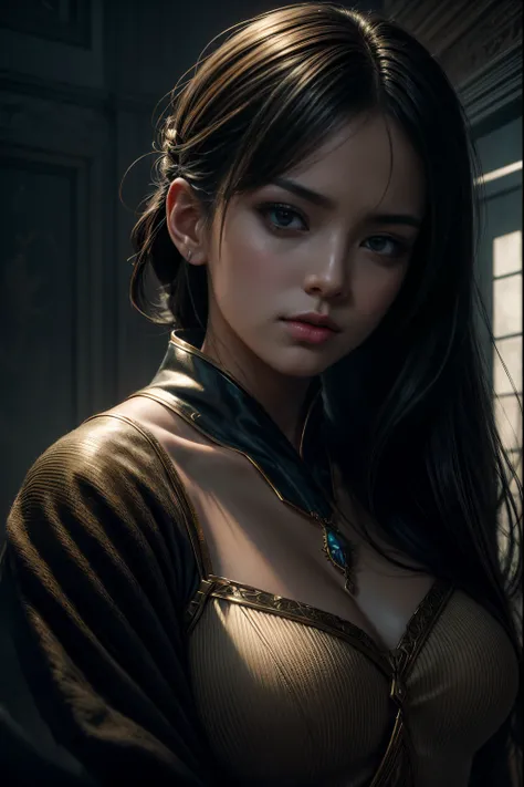 "Generate a breathtaking 4K portrait in an anime style, inspired by the artistic nuances of Artgerm and Greg Rutkowski. Capture a medium shot glamour portrait with meticulous attention to detail and intricacy. Employ cinematic techniques such as the rule o...