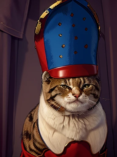 cat royal soldier，Cartoon style