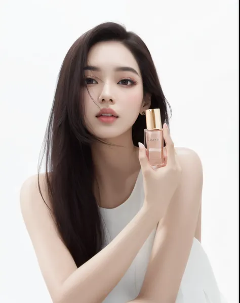 Aarav woman holds a perfume bottle in her hand., gongbi, blackpink jennie, sha xi, aroma, 8.9, lee ji-eun, lee ji - eun, heonhwa choe, hwang se - on, kwak ji young, Jimin, jossi of blackpink, popular Korean makeup, Luji, Beauty Campaign, yan