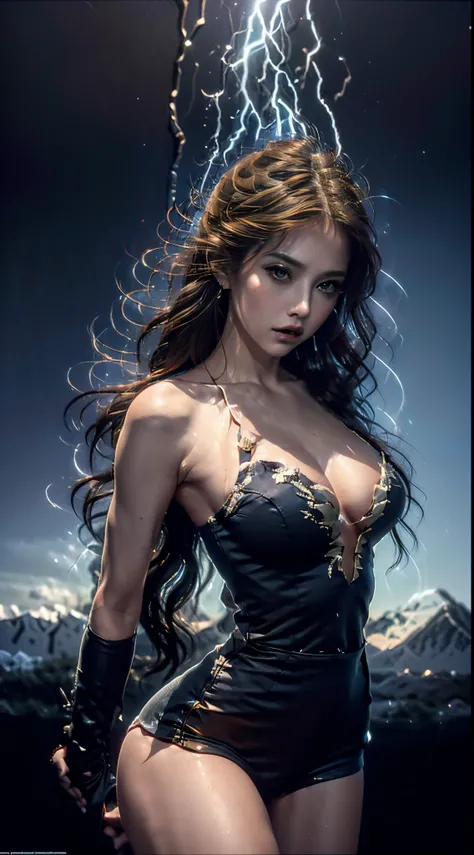 a close up fantasy portrait of a truly amazing (((attractive sexy sultry playful ethereal fantasy enchanted female)) lushes lips, with  amazing striking big beautiful cat shaped eyes, tears streaming down, messy dark ash blond wavy hair, torn clothing and ...