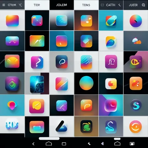 Lots of app icons stacked up