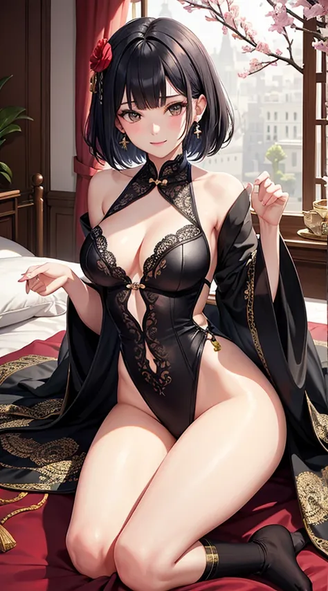 Character Details: - Gender: 1 Girl. - Body Type: Attractive slim body, nice bare leg, slim bare tights, bare arms, bare shoulders, nice body curve. - Breast: Medium Breast, Show Cleavage. - Facial Features: Beautiful, Gorgeous, Teenager, Fresh, Young. - E...