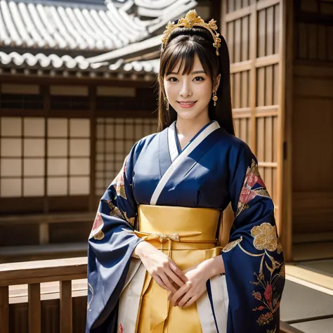 ((top-quality、masutepiece、8K、Top image quality))、Japanese princess of the Edo period、(Japanese princess of the Edo period:1.3)、(The most beautiful and intricate princess costumes:1.3)、(A perfect depiction of the gorgeous princess of the Edo period:1.3)、Com...